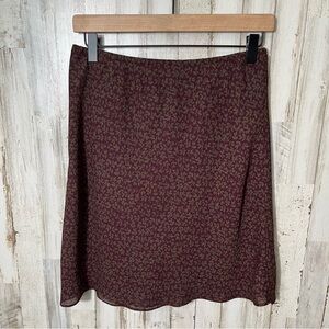 Vintage Y2K Old Navy Purple Floral Grunge Mini‎ Skirt Womens Size Small